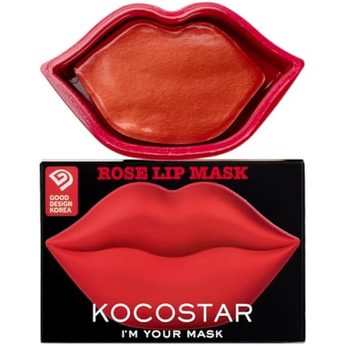 KOCOSTAR LIP MASK ROSE | ULTRA-HYDRATING HYDROGEL TREATMENT FOR SOFT, SMOOTH LIPS | PACK OF 1, 3G - Image 1